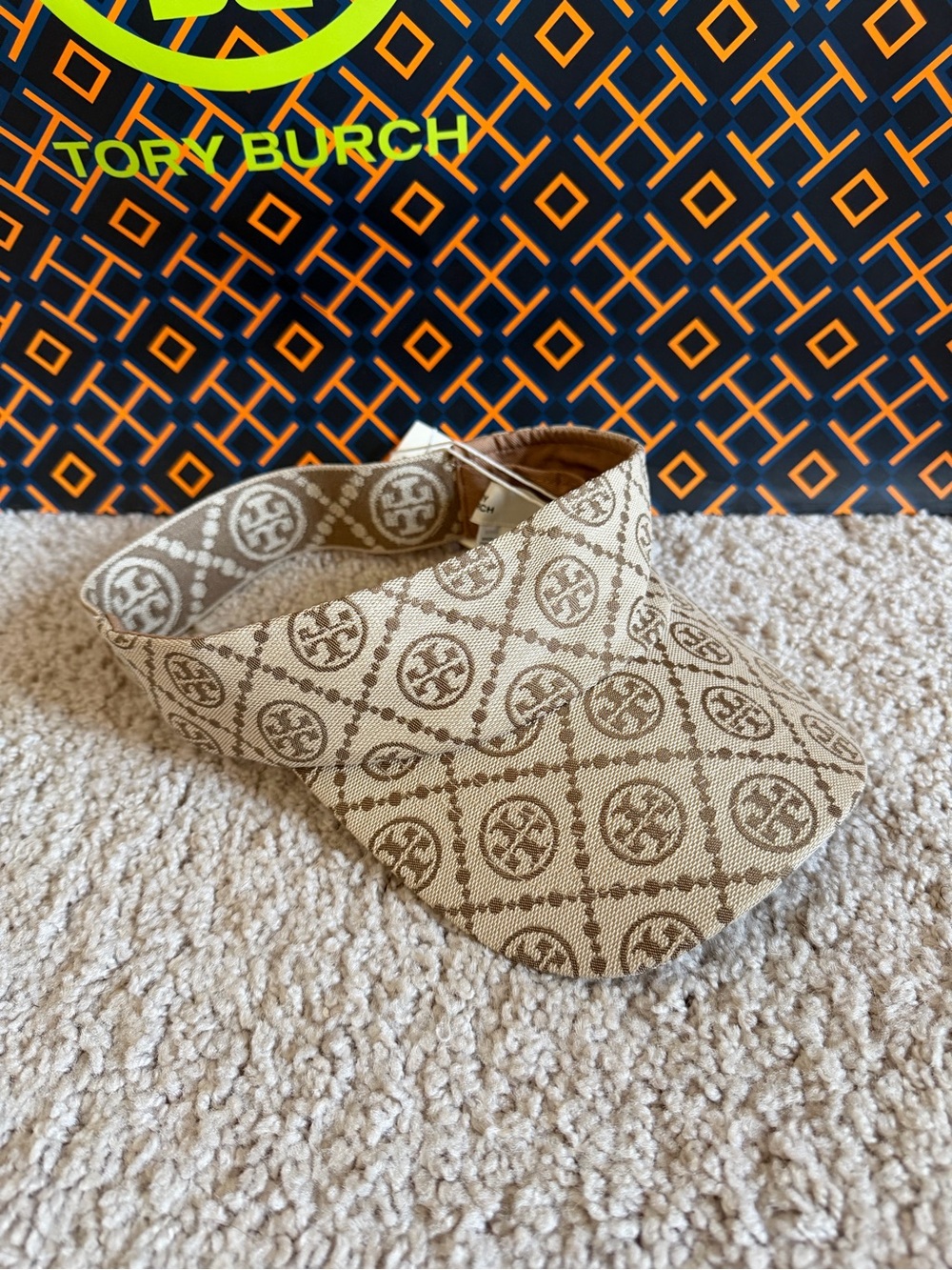 Tory Burch T Monogram Visor Hazel